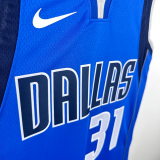 22-23 Dallas Mavericks THOMPSON #31 Blue Away Top Quality Hot Pressing NBA Jersey