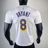 2023 LAKERS BRYANT #8 White Quick drying T-shirt