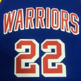 WARRIORS WIGGINS #22 Blue 75th Anniversary Retro NBA Jersey