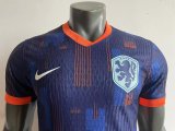 2024 Netherlands European Cup Away Player Version Soccer Jersey