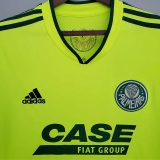 2010-2011 Palmeiras Fluorescent Green Retro Soccer Jersey
