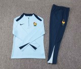 24-25 France High Quality Half Pull Tracksuit