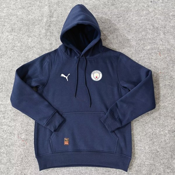 2024 Man City Dark blue Fleece Hoodie