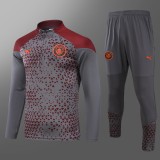 23-24 Man City High Quality Half Pull Tracksuit