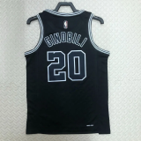 22-23 SA Spurs GINOBILI #20 Black Top Quality Hot Pressing NBA Jersey (Retro Logo)