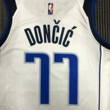 21-22 Dallas DONCIC #77 White 75th Anniversary Top Quality Hot Pressing NBA Jersey