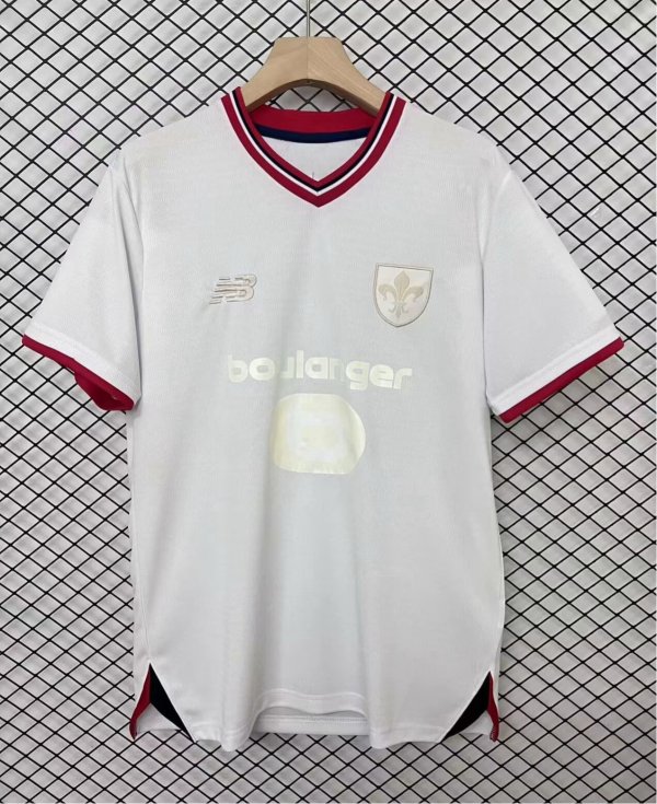 24-25 Lille White 80th Anniversary Fans Soccer Jersey