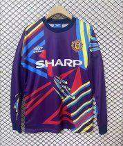 1992-1993 Man Utd GoalKeeper Long Sleeves Retro Soccer Jersey