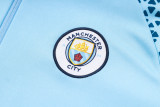 23-24 Man City High Quality Half Pull Tracksuit
