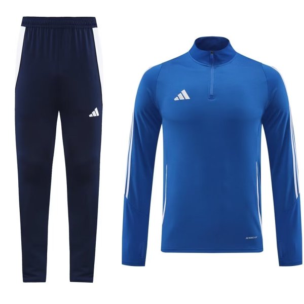2024 AD Blue Half Pull Tracksuit