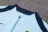 24-25 France High Quality Half Pull Tracksuit