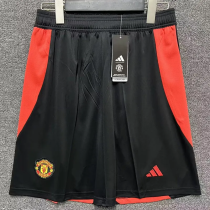 24-25 Man Utd Black Shorts Pants