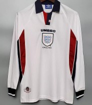 1998 England Home Retro Long Sleeve Soccer Jersey 1998 England Home Retro Long Sleeve Soccer Jersey