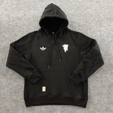 2024 Man Utd Black Fleece Hoodie