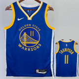 22-23 WARRIORS THOMPSON #11 Blue Top Quality Hot Pressing NBA Jersey