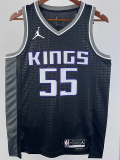 22-23 Kings WILLIAMS #55 Black Top Quality Hot Pressing NBA Jersey (Trapeze Edition)