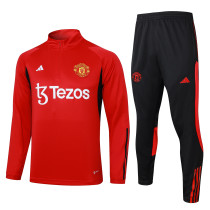 23-24 Man Utd High Quality Half Pull Tracksuit