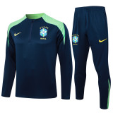 24-25 Brazil High Quality Half Pull Tracksuit