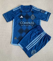 24-25 Kansas City Away Kids Soccer Jersey
