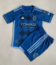 24-25 Kansas City Away Kids Soccer Jersey