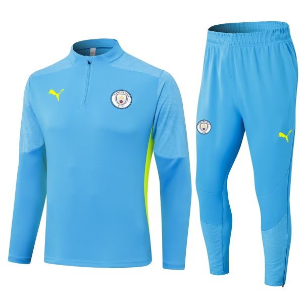 24-25 Man City High Quality Half Pull Tracksuit