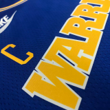 22-23 WARRIORS CURRY #30 Blue Top Quality Hot Pressing NBA Jersey (Retro Logo)