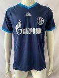 2001 Schalke Blue Retro Soccer Jersey