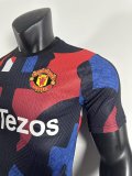 24-25 Man Utd Red Blue Player Version Training shirts