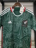 22-23 Mexico Third Fans Soccer Jersey (白图纹)