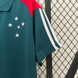 24-25 Cruzeiro Green Polo Short Sleeve