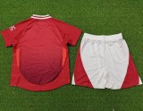 24-25 Man Utd Home Player Version Kids Soccer Jersey