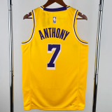 22-23 Lakers ANTHONY #7 Yellow Top Quality Hot Pressing NBA Jersey