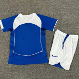 2004 Brazil Away Retro Kids Soccer Jersey