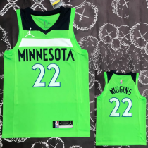 Timberwolves WIGGINS #22 Fluorescent Green Top Quality Hot Pressing NBA Jersey Timberwolves WIGGINS #22 Fluorescent Green Top Quality Hot Pressing NBA Jersey