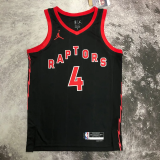 22-23 RAPTORS BARNES #4 Black red Top Quality Hot Pressing NBA Jersey (Trapeze Edition)