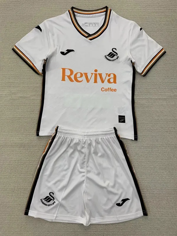 24-25 Swansea Home Kids Soccer Jersey
