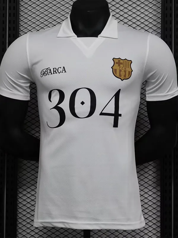 24-25 BAR White Special Edition Player Version Soccer Jersey