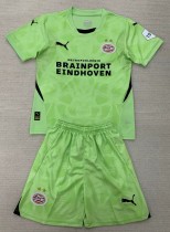 24-25 PSV Green GoalKeeper Kids Soccer Jersey