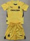 24-25 Marseille Yellow GoalKeeper Kids Soccer Jersey