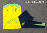 24-25 Brazil High Quality Half Pull Tracksuit