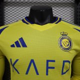24-25 Al-Nassr FC Home Long sleeves Player Version Soccer Jersey