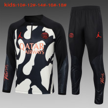 23-24 PSG High Quality Kids Half Pull Tracksuit