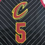 CLEVELAND SMITH JR. # 5 Black Top Quality Hot Pressing NBA Jersey