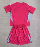 24-25 Scotland Pink GoalKeeper Kids Soccer Jersey