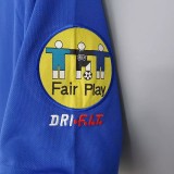 1996-1997 Italy Home Blue Retro Soccer Jersey