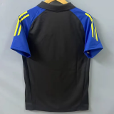 24-25 Leeds United Black Polo Short Sleeve