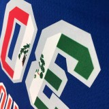 Warriors CURRY #30 'Mexico' Blue 75th Anniversary Retro Top Quality Hot Pressing NBA Jersey