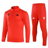 24-25 Man Utd High Quality Half Pull Tracksuit