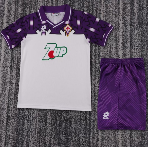 1992-1993 Fiorentina Away Retro Kids Soccer Jersey