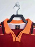 1998-1999 Roma Home Long Sleeve Retro Soccer Jersey